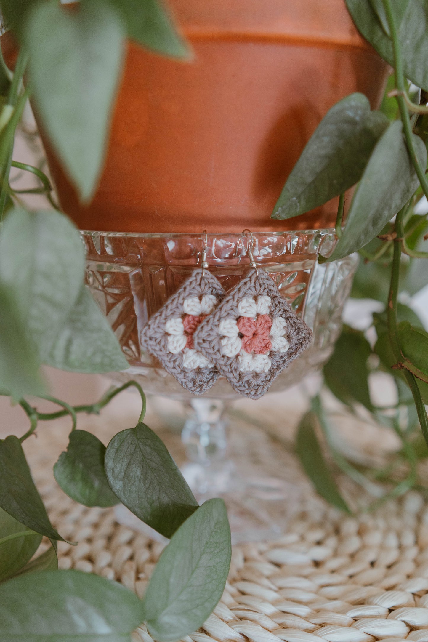 Granny Square Earrings