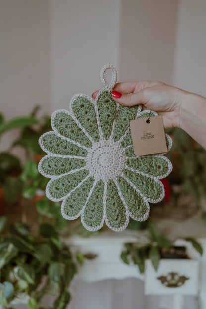 50's Floral Trivet