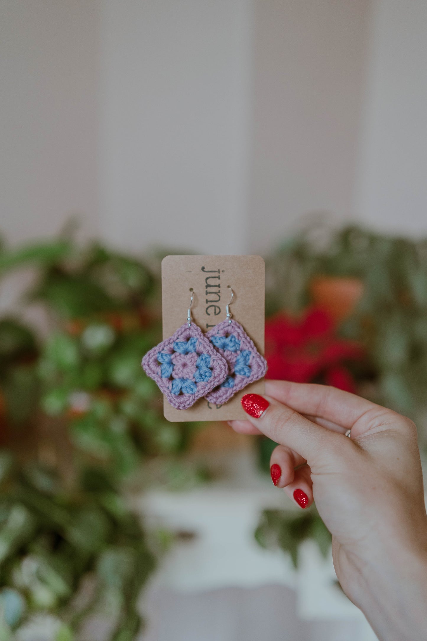 Granny Square Earrings